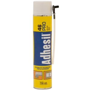 ESPUMA POLIURETANO 750 ML AISLANTE Y HERMETICA - ADHESIL 46 PRO ADHESIL, Destacado