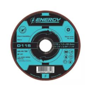 DISCO DE CORTE DE METAL 115 X 1 MM Destacado, ENERGY