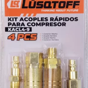KIT ACOPLE RAPIDO PARA COMPRESOR 4 PIEZAS
