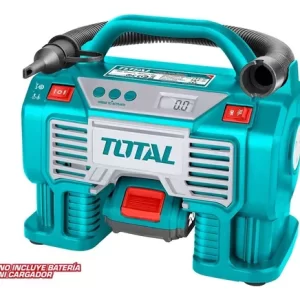 INFLADOR INALAMBRICO 160 PSI CON PANTALLA DIGITAL - 11 BAR - 20 VOL (NO INCLUYE BATERIA Y CARGADOR) TOTAL MAQUINAS