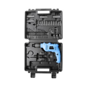 TALADRO PERCUTOR CON MALETIN Y ACCESORIOS 10MM - 650 W - MANDRIL AUTOAJUSTABLE GAMMA